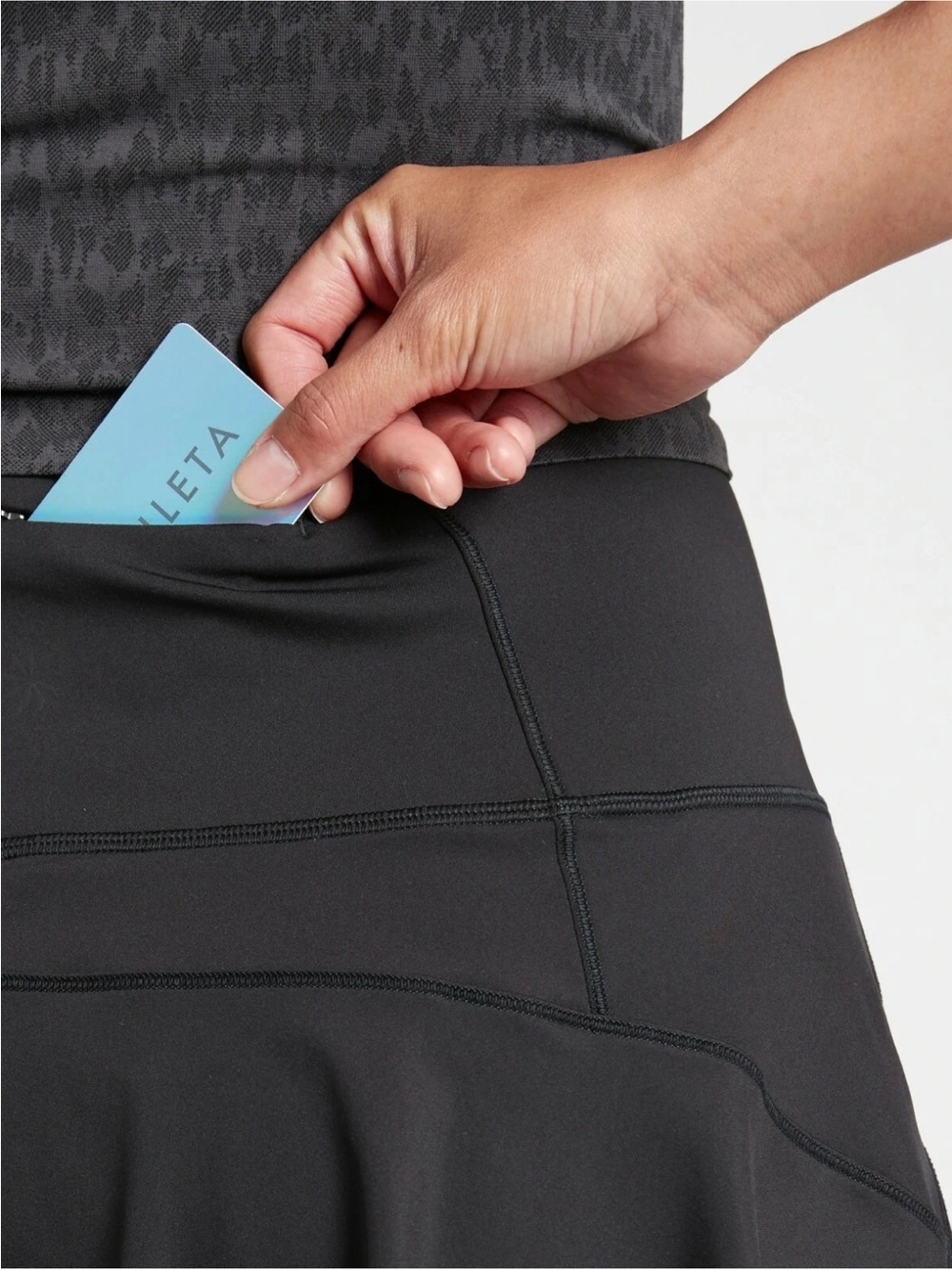 Athleta Women’s Ace Tennis Skort 13.5” Size Small Black - Picture 5 of 12